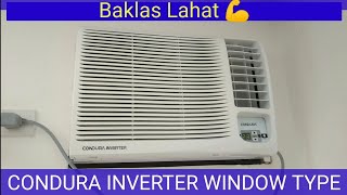 How to clean Aircon  CONDURA INVERTER Window Type Aircon [upl. by Hofmann368]