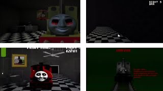 Five Nights At Smudger All Jumpscare 15 [upl. by Aicinad]