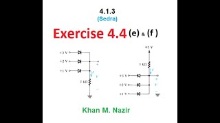 Diode AND Gate amp OR Gate  Exercise 44e amp f EDC 4132bSedra [upl. by Hazard]