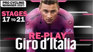 GIRO DITALIA 2022  REplay  Stages 1721 PRO  Pro Cycling Manager 2021 [upl. by Meridel]