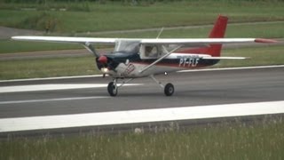 Cessna 152  Pouso no aeroporto do Bacacheri FullHD  SBBI [upl. by Radmen372]