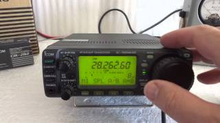 Icom IC 706MKIIG ham radio demonstration [upl. by Assehc]