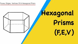 Hexagonal Prisms How Many Faces Edges Vertices Does A Hexagonal Prism Have [upl. by Duncan]