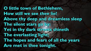 O Little Town of Bethlehem Tune Forest Green  4vv with lyrics for congregations [upl. by Atihana]