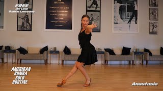 American Rumba Dance Solo Routine by Anastasia [upl. by Aihsak]