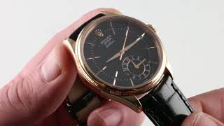 PreOwned Rolex Cellini Dual Time 50525 Luxury Watch Review [upl. by Borchert537]