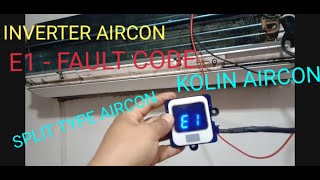 E1  COMMUNICATION ERROR SPLIT TYPE AIRCON KOLIN AIRCON [upl. by Urial302]