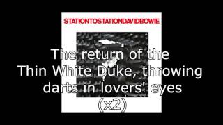 Station to Station  David Bowie  Lyrics [upl. by Lukash]