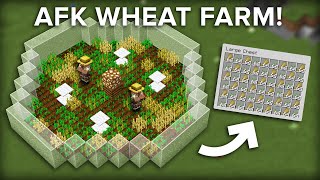 Minecraft Easiest Villager Wheat Farm  150 Per Hour [upl. by Otsuj]