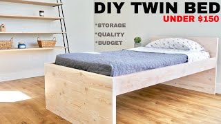 DIY Twin Low Loft Bed [upl. by Marthena]