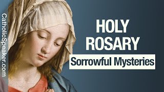 HOLY ROSARY  Sorrowful Mysteries Tuesday amp Friday Catholic [upl. by Kaete82]