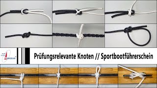 Prüfungsrelevante Knoten Sportbootführerschein [upl. by Ainerol]