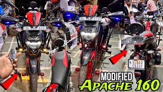 TVs Apache RTR 160 4v modification  Apache Modified  RTR 160 modified [upl. by Octavian]