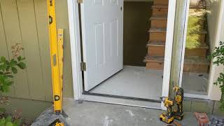 Jeld Wen Front Door Installation  Really crappy products and craftsmanship PART 1 [upl. by Bentlee]