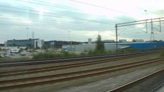 Arlanda Express Airport  Stockholm central station  アーランダ空港からストックホルム中央駅まで全部 [upl. by Anires]