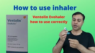 How to use Ventolin inhaler without spacer  Ventolin Evohaler [upl. by Postman]