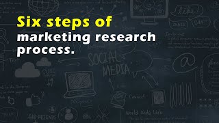 Six steps of marketing research process [upl. by Aninaj]