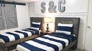 TWIN BED DIY Under 50 [upl. by Avirt629]