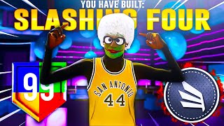 The BEST SLASHING FOUR BUILD in NBA 2K22  Best POWER FORWARD BUILD  UNLIMITED CONTACT DUNKS [upl. by Anelas251]