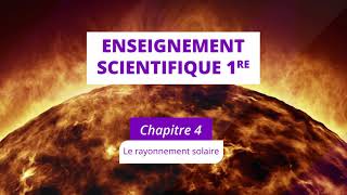 Le rayonnement solaire Enseignement scientifique 1re [upl. by Suirtimid]