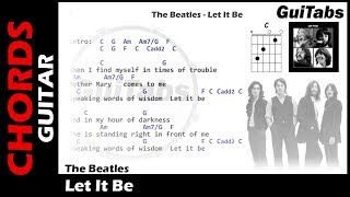 LET IT BE 🙏  The Beatles  Lyrics  GUITAR Chords 🎸 Karaoke [upl. by Gayler247]