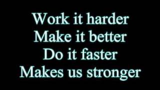 Daft PunkHarder Better Faster Stronger Lyrics [upl. by Adnov953]