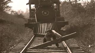 Buster Keaton  Clearing the railroad ties [upl. by Oraneg]