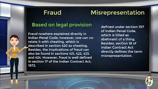 What is Difference Between Fraud amp Misrepresentation [upl. by Ralph]