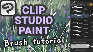 Tutorial How To Make Custom Brushes In Clip Studio Paint [upl. by Mayne]