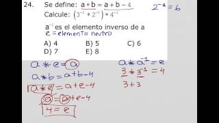 Como calcular elemento inverso y elemento neutro en operadores matemáticos [upl. by Maxfield]