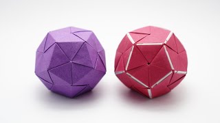 ORIGAMI DODECAHEDRON Jo Nakashima [upl. by Lunette]