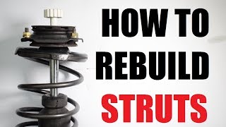 How to REBUILD suspension STRUTS shocks [upl. by Pascoe]