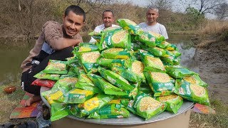 100 Maggi Noodles Cooking By Mubashir Saddique  Yummy Maggi Noodles Donating  Village Food Secrets [upl. by Htiel800]