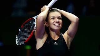 Simona Halep vs Serena Williams  2014 WTA Finals Highlights [upl. by Aalst664]