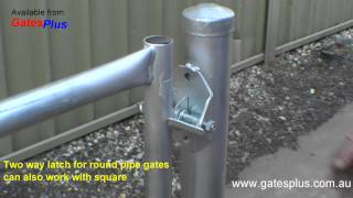 Gate Latch 2 way for round pipe and square [upl. by Gnehp]