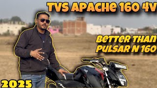 2025 TVS Apache 160 4V  A Riders Dream Bike Power And Performance apachertr apache1604v [upl. by Annawal]