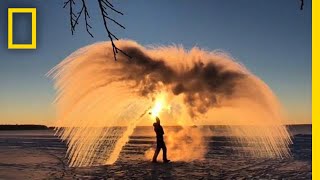 Here’s How Boiling Water Can Turn Into Ice  National Geographic [upl. by Hector]