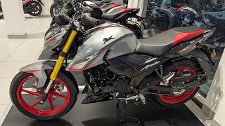 All New 2025 TVS Apache RTR 160 4V Dual Channel ABS  USD Forks [upl. by Matronna242]