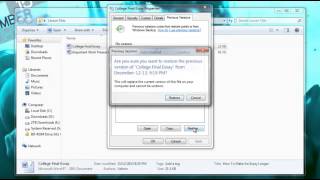 How to Recover a Deleted File or Restore a File that was Overwritten [upl. by Omle294]