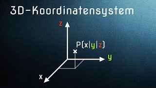 3D Koordinatensystem  Punkte im Raum  Koordinatenebenen [upl. by Nallad]