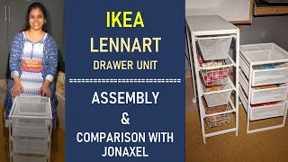 IKEA Lennart Drawer Unit  Unboxing  Assembly  Comparison with JONAXEL [upl. by Drucie]