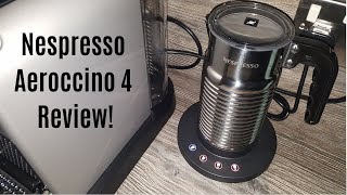 Nespresso Aeroccino 4 Milk Frother Review  Worth upgrading from the Aeroccino 3 [upl. by Soigroeg]