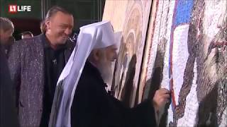 Russia and Serbia building largest mosaic in Christianity [upl. by Aisilef]