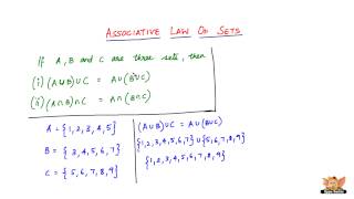 What is Associative law of Sets [upl. by Amrac55]