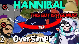 HANNIBAL IS A GENIUS  OverSimplified React The Second Punic War [upl. by Anitirhc]