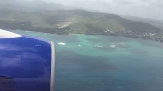 Full Landing at St Lucia Airport UVF [upl. by Brenton66]