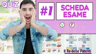 SCHEDA ESAME 1  40 QUIZ  QUIZ PATENTE [upl. by Hafinah]