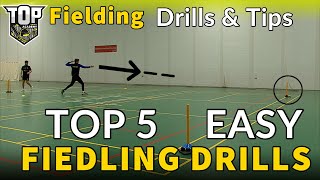 TOP 5 EASY FIELDING CRICKET DRILLS You Can DO ANYWHERE [upl. by Nywrad155]