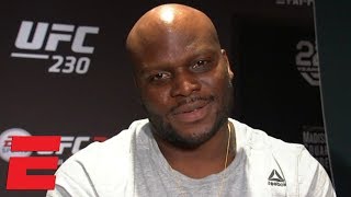 Derrick Lewis is happier about Popeyes contract than UFC contract  UFC 230 [upl. by Enelyar476]