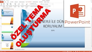 PowerPoint özel tema şablon oluşturma [upl. by Oloap]